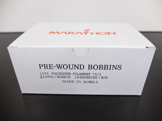 Sideless Pre-Wound Bobbins, M Size, White item 15000