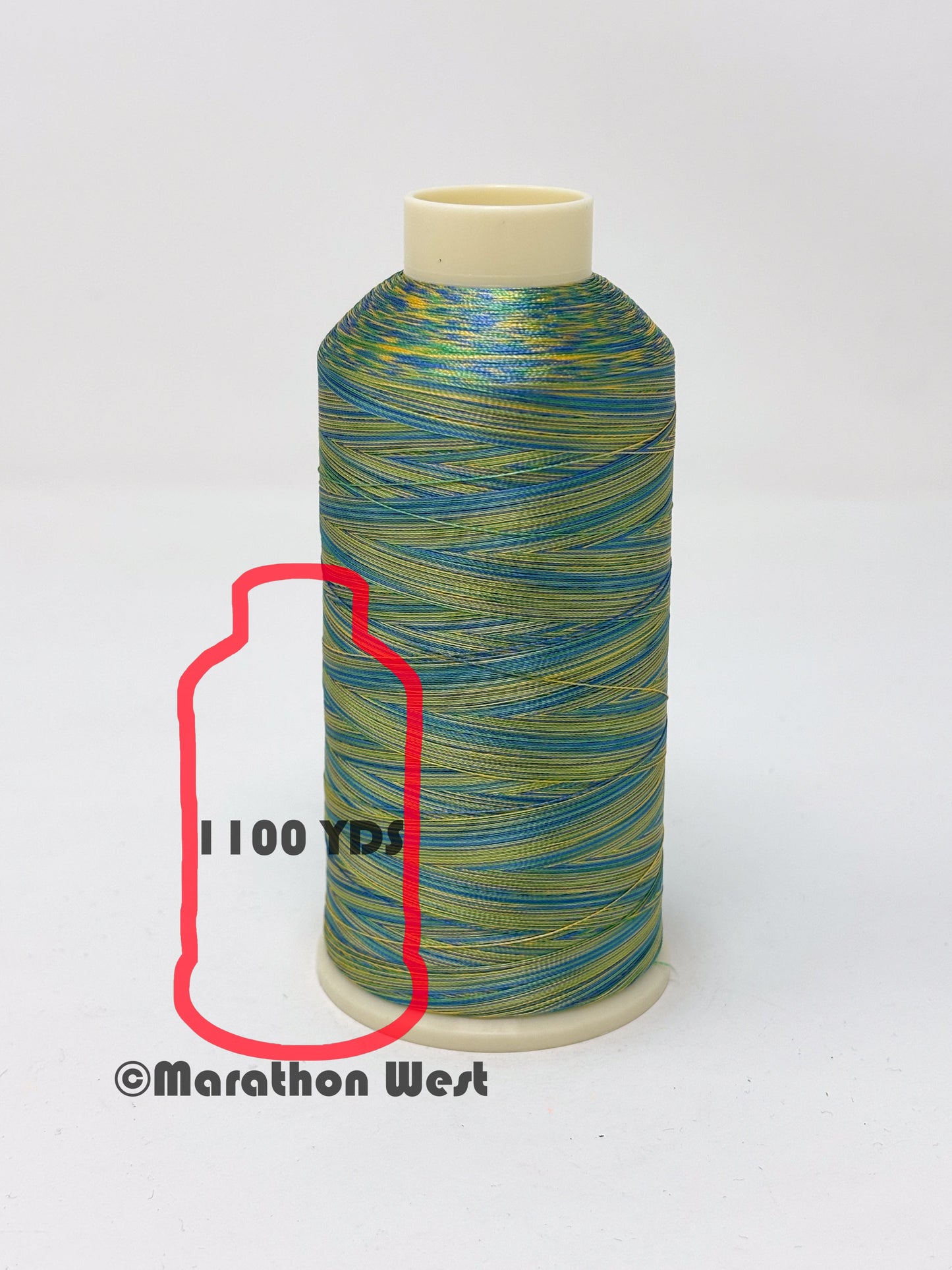 Marathon Varigated Viscose Rayon Thread 40 WT Mini Spool 1100YDS item 15003