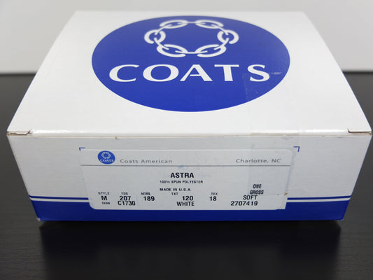 W/SIDES SPUN POLY 207YDS WHITE item 15200