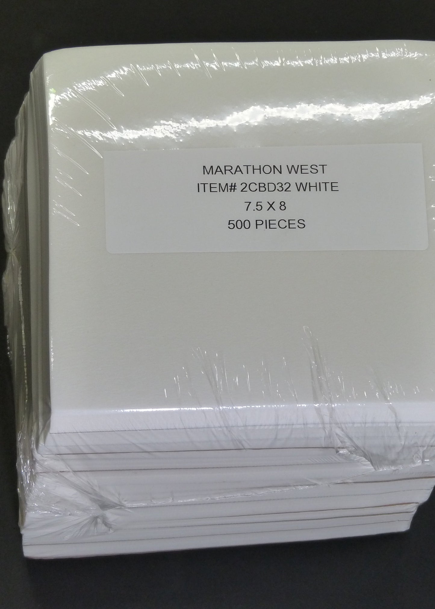 3.0OZ C-A 7.5 X8 -500PCS WHT item 2CBD32