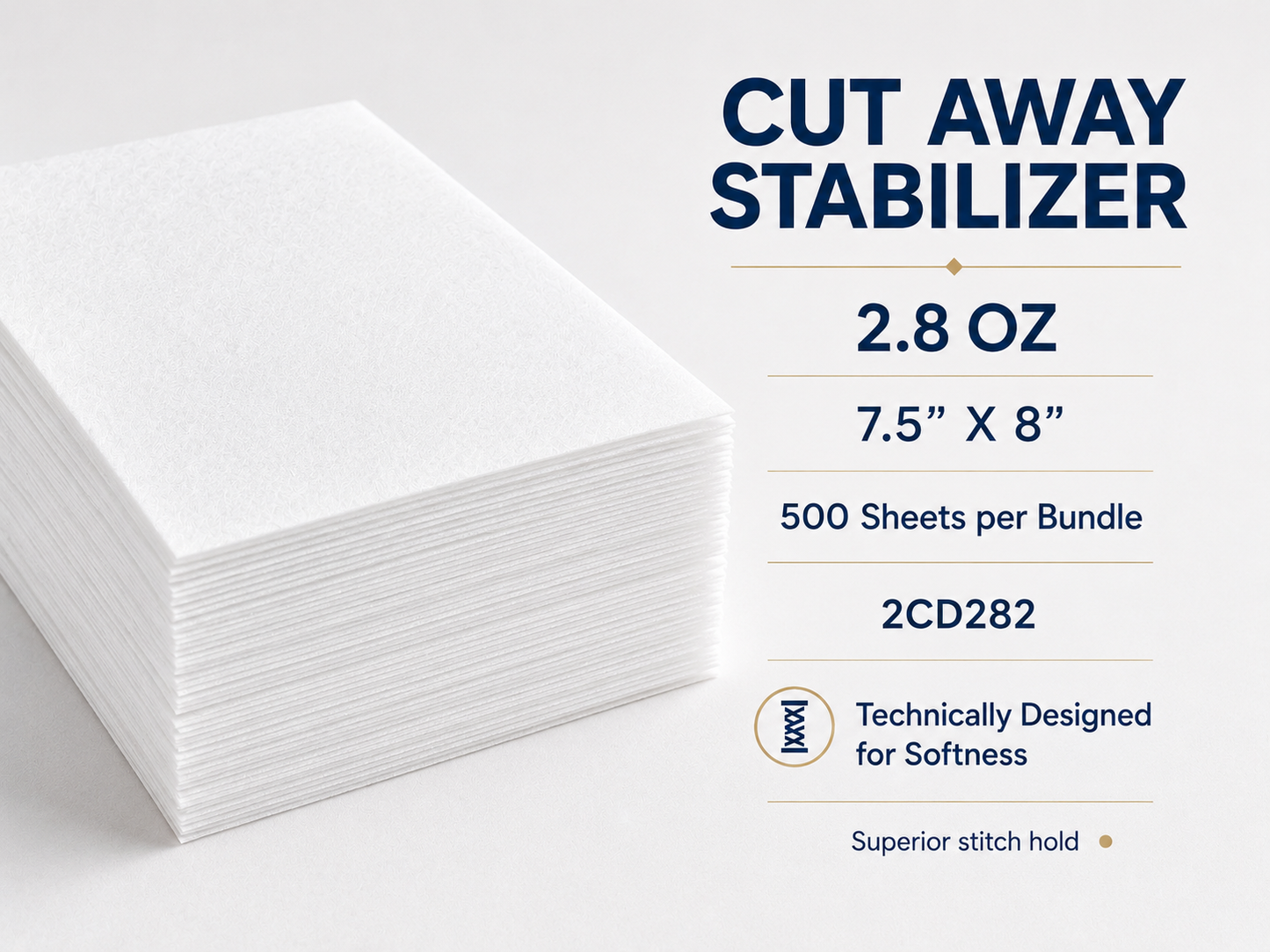 2.8OZ C-A 6.5 X6.5 -500PCS WHT