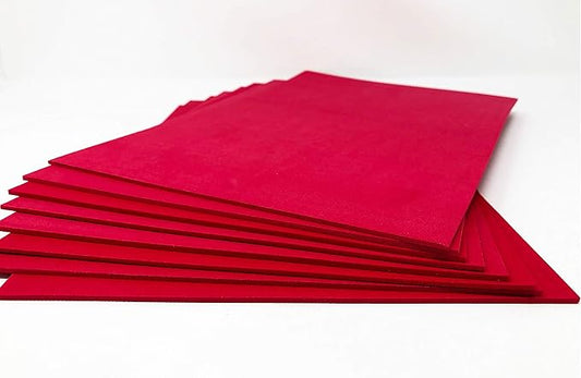 3MM DENSE EMB FOAM 18X27 RED