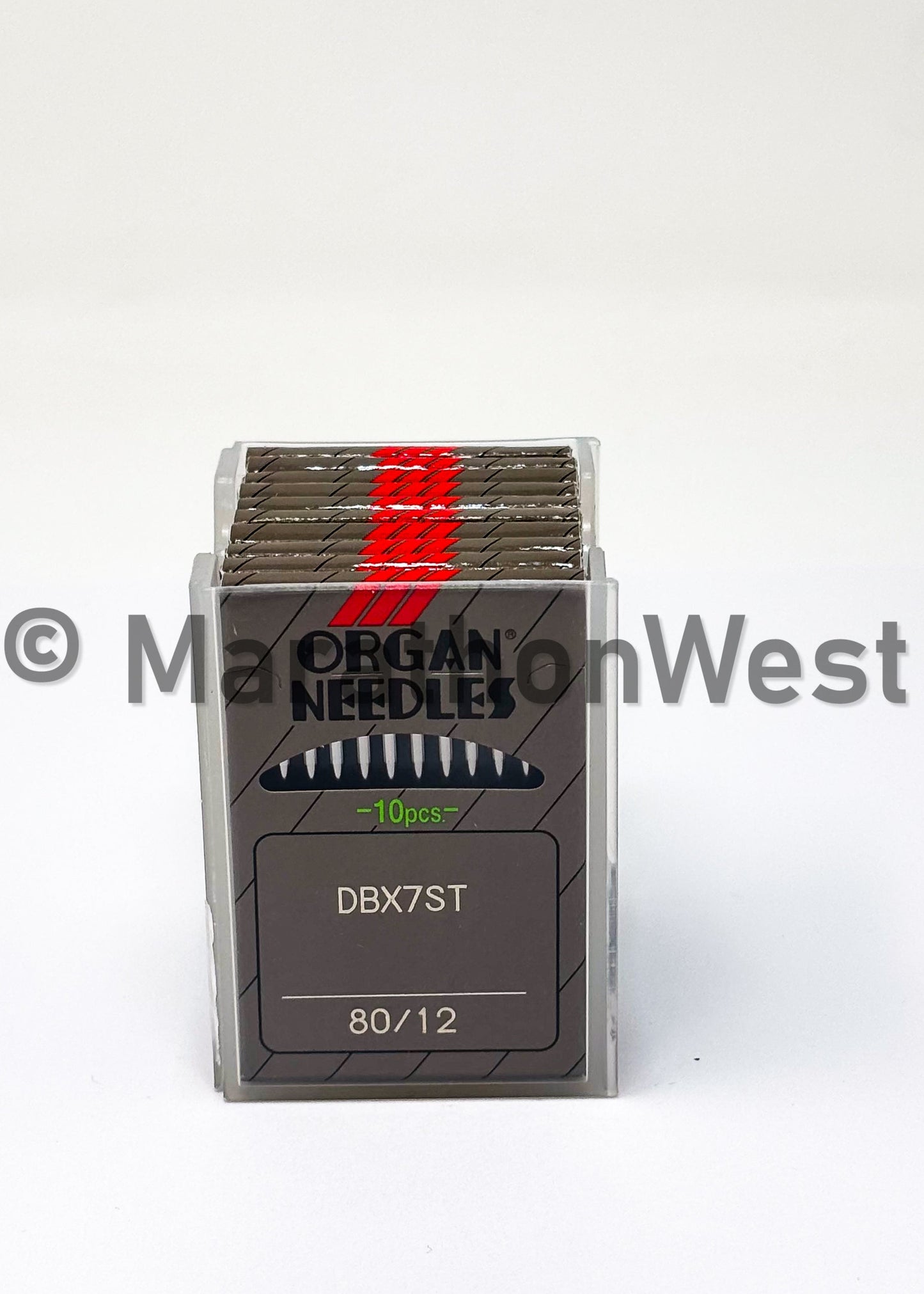 ORGAN DBX7ST 80/12S METALLIC, Commercial Machine, Specialty, Extra-Large Eye, Sharp Point, Metallic Needles