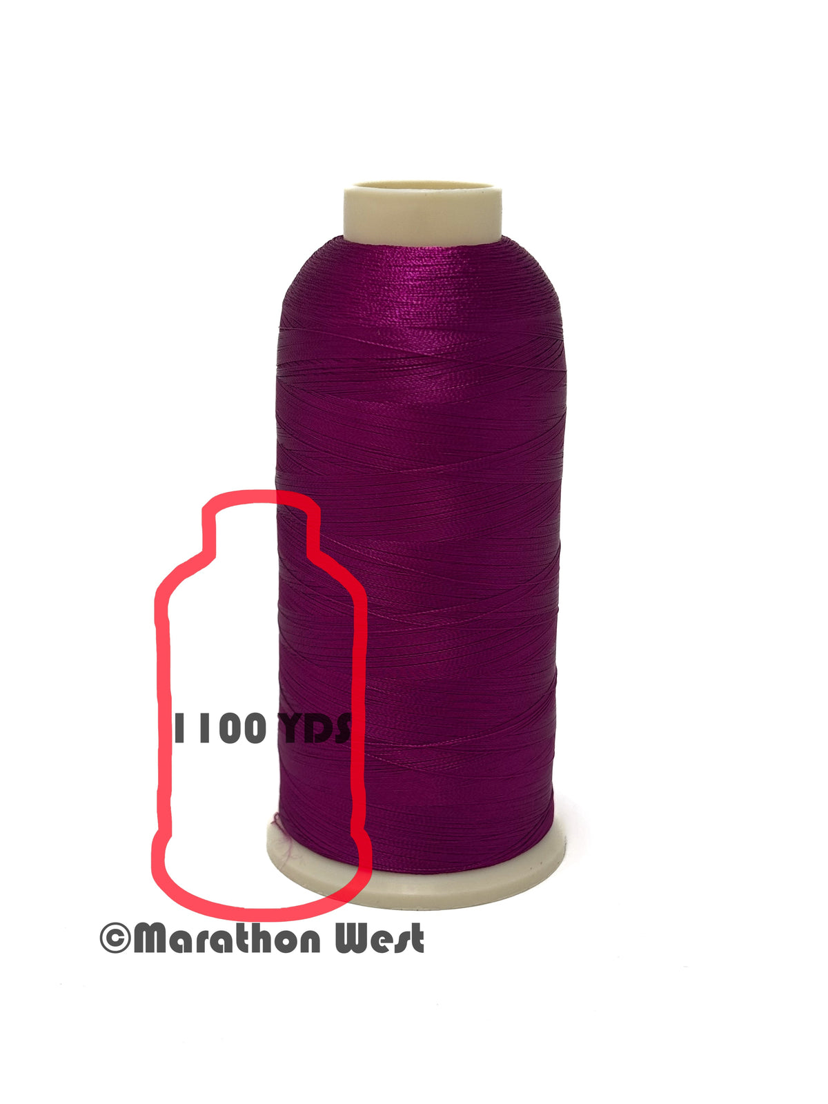 Marathon 1100 Thread 11154 Rayon Threads Mini Spool Color# 1154 – MARATHON