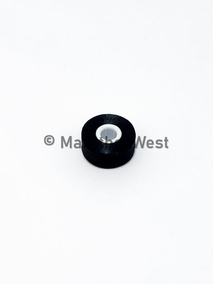 BOBBIN SIDELESS PWB POLY 132YDS BLACK