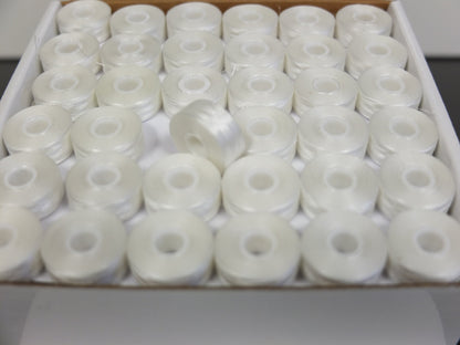 Sideless with Core Pre-Wound Bobbins, L Size, White item 14000K