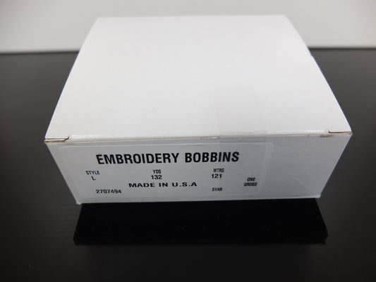 Pre-Wound Bobbins with Sides, L Size, White item 14100G