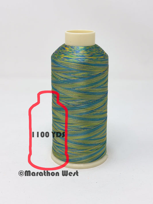 Marathon Varigated Viscose Rayon Thread 40 WT Mini Spool 1100YDS item 15003