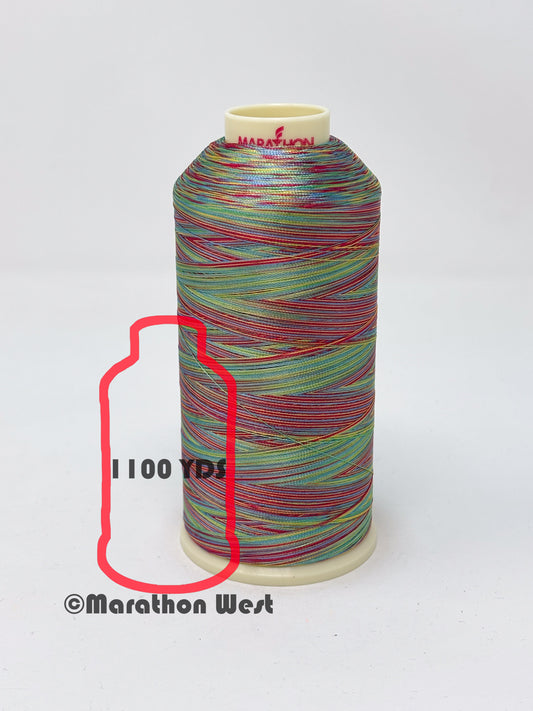 Marathon Varigated Viscose Rayon Thread 40 WT Mini Spool 1100YDS item 15005