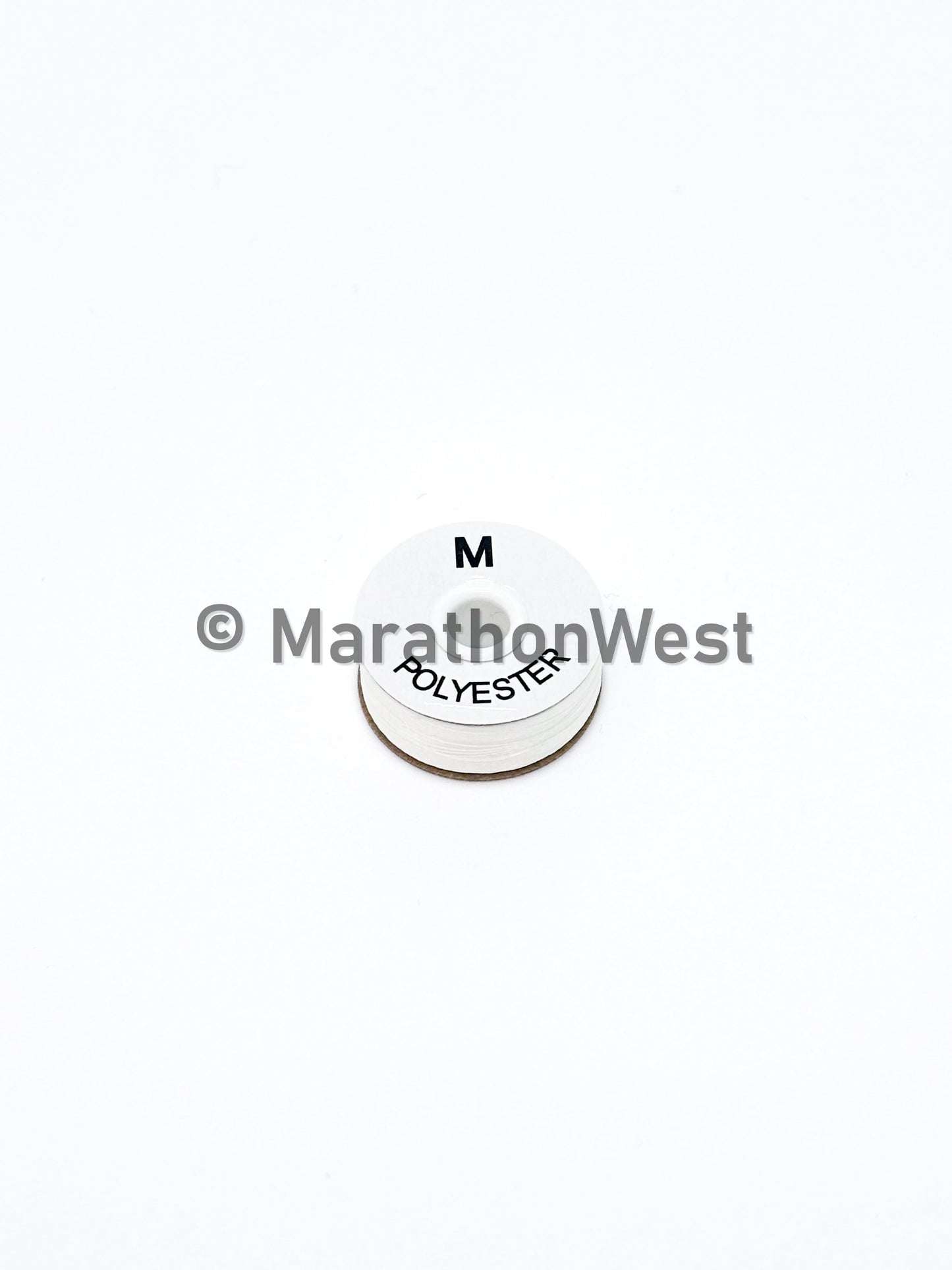 Pre-Wound Bobbins with Sides, M Size, White, 242YD item 15100K