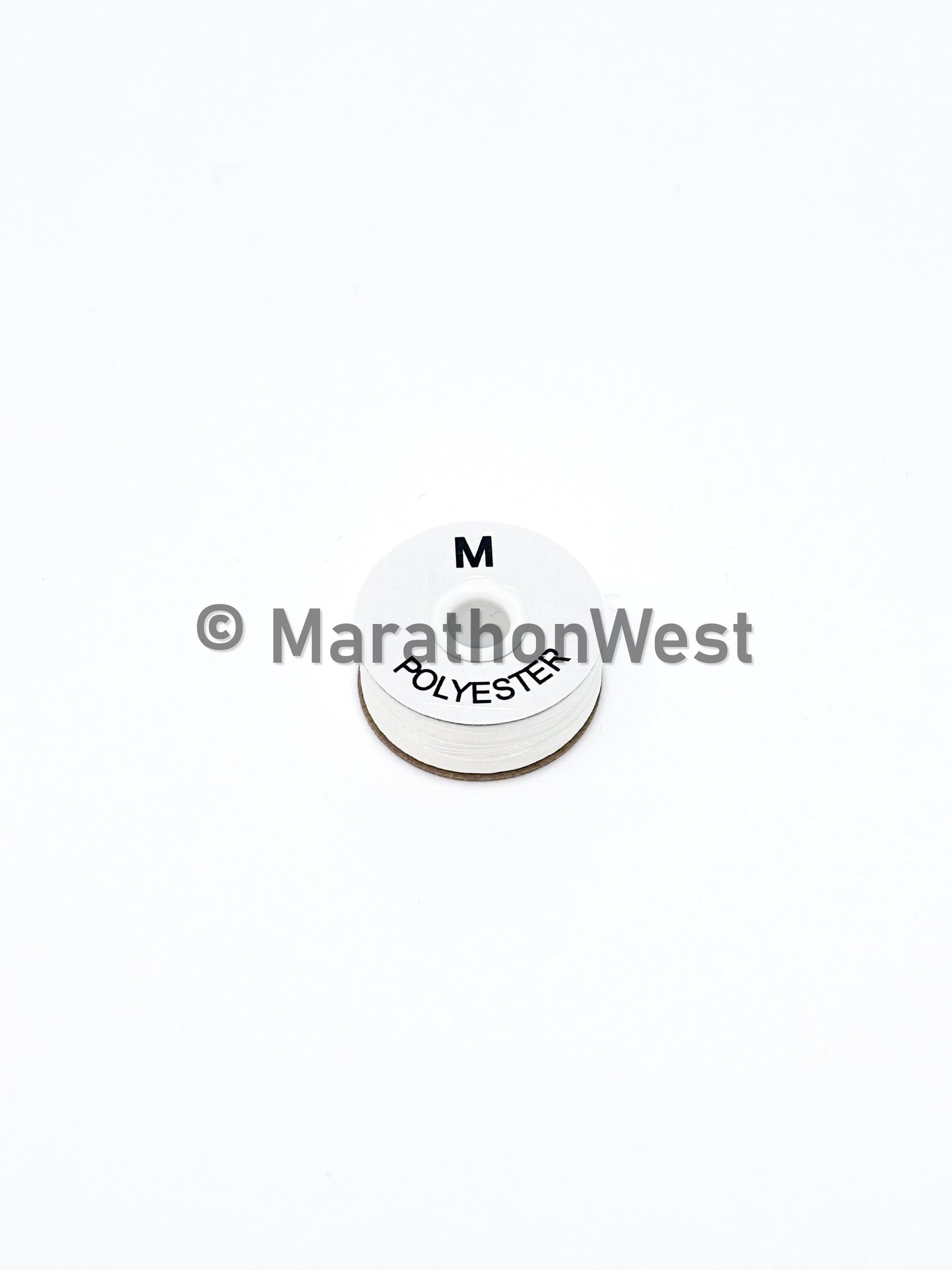 Pre-Wound Bobbins with Sides, M Size, White, 242YD item 15100K