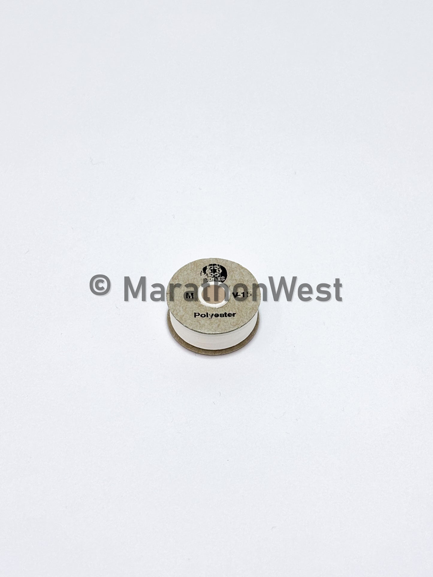 BOBBIN WITH SIDES PWB POLY 235YYDS WHITE