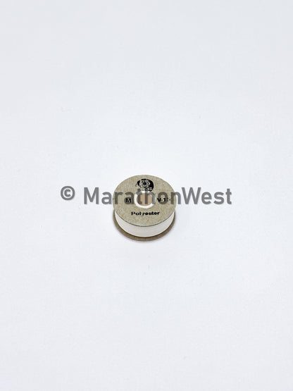 BOBBIN WITH SIDES PWB POLY 235YYDS WHITE