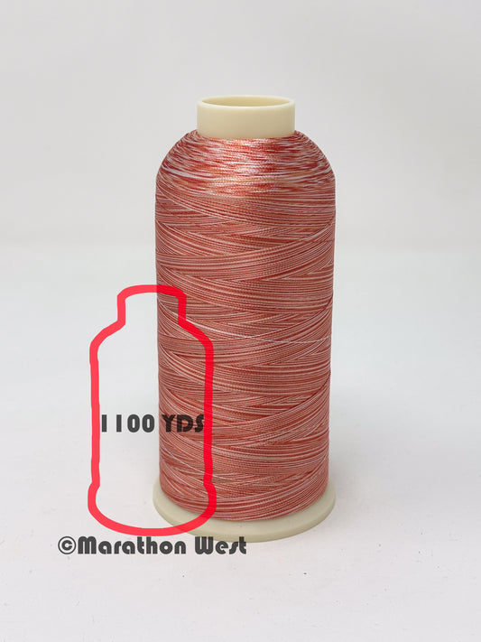 Marathon Varigated Viscose Rayon Thread 40 WT Mini Spool 1100YDS item 15502
