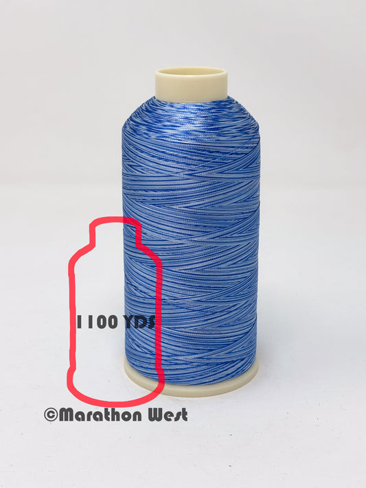 Marathon Varigated Viscose Rayon Thread 40 WT Mini Spool 1100YDS item 15509