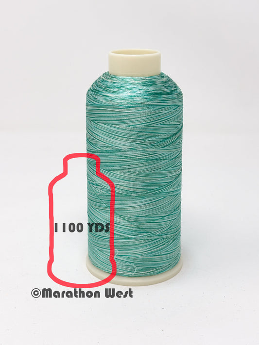 Marathon Varigated Viscose Rayon Thread 40 WT Mini Spool 1100YDS item 15512