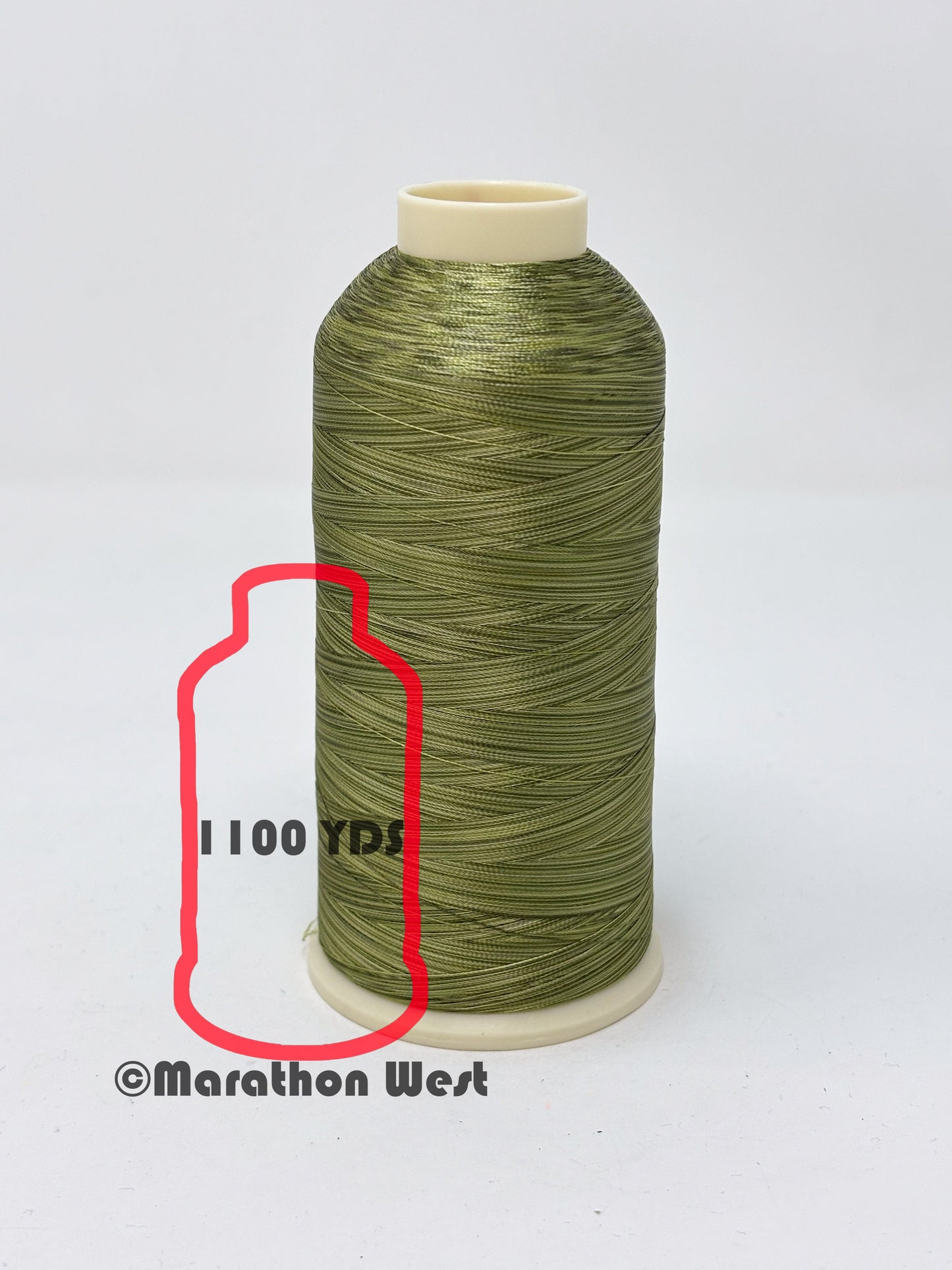Marathon Varigated Viscose Rayon Thread 40 WT Mini Spool 1100YDS item 15514
