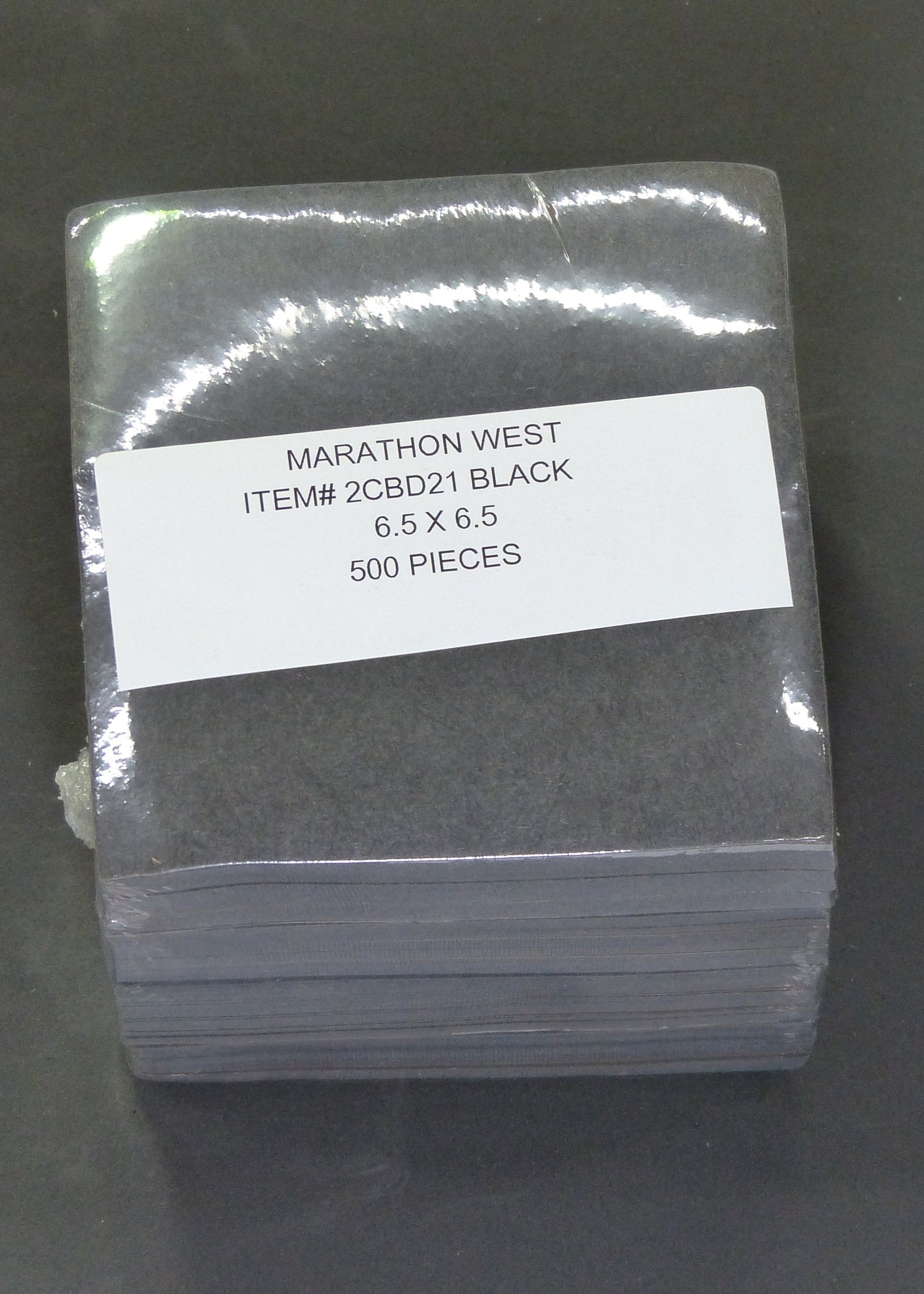2.5OZ C-A 6.5 X6.5 -500PCS BLK item 2CBD21