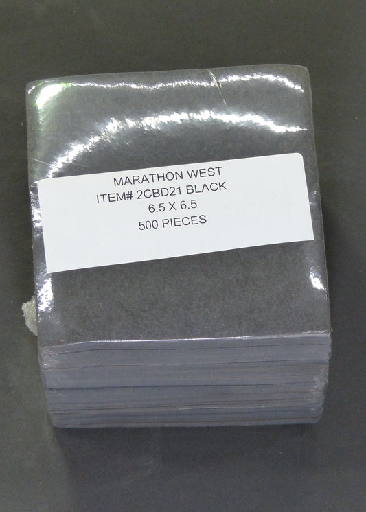 2.5OZ C-A 6.5 X6.5 -500PCS BLK item 2CBD21