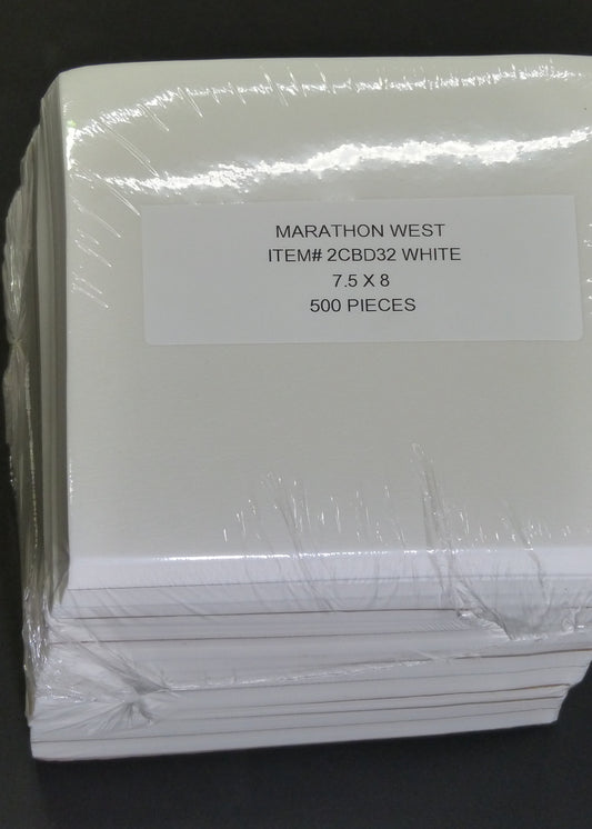 3.0OZ C-A 7.5 X8 -500PCS WHT item 2CBD32