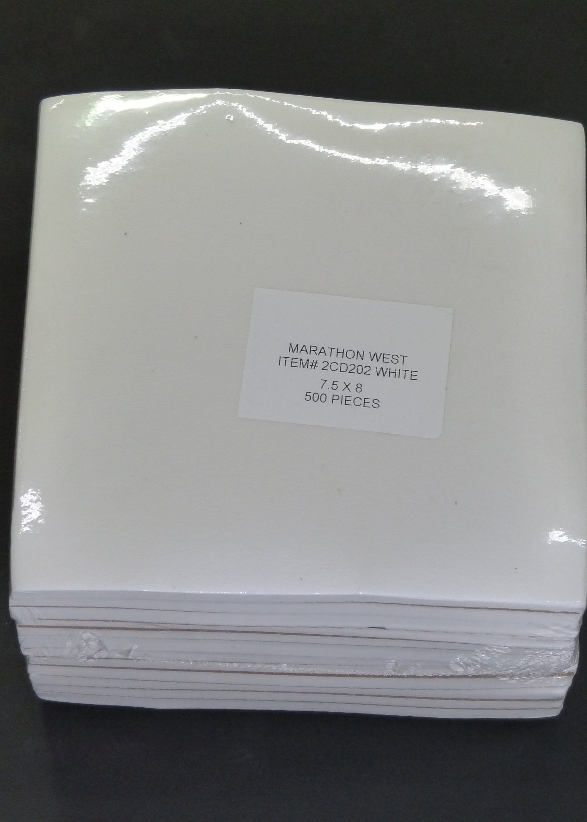 2.0OZ C-A 7.5 X8 -500PCS WHT item 2CD202