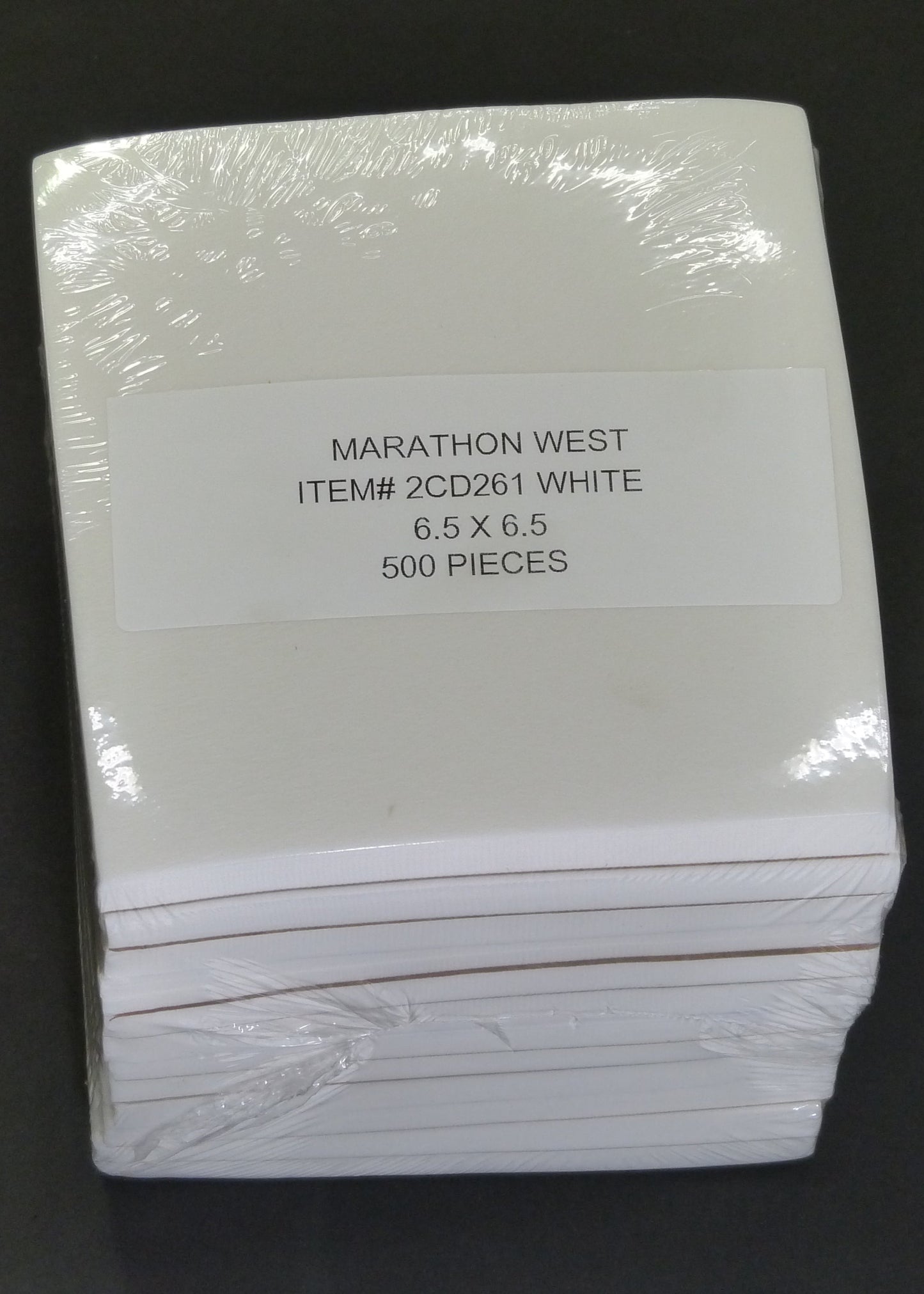 2.6OZ C-A 6.5 X6.5 -500PCS WHT item 2CD261