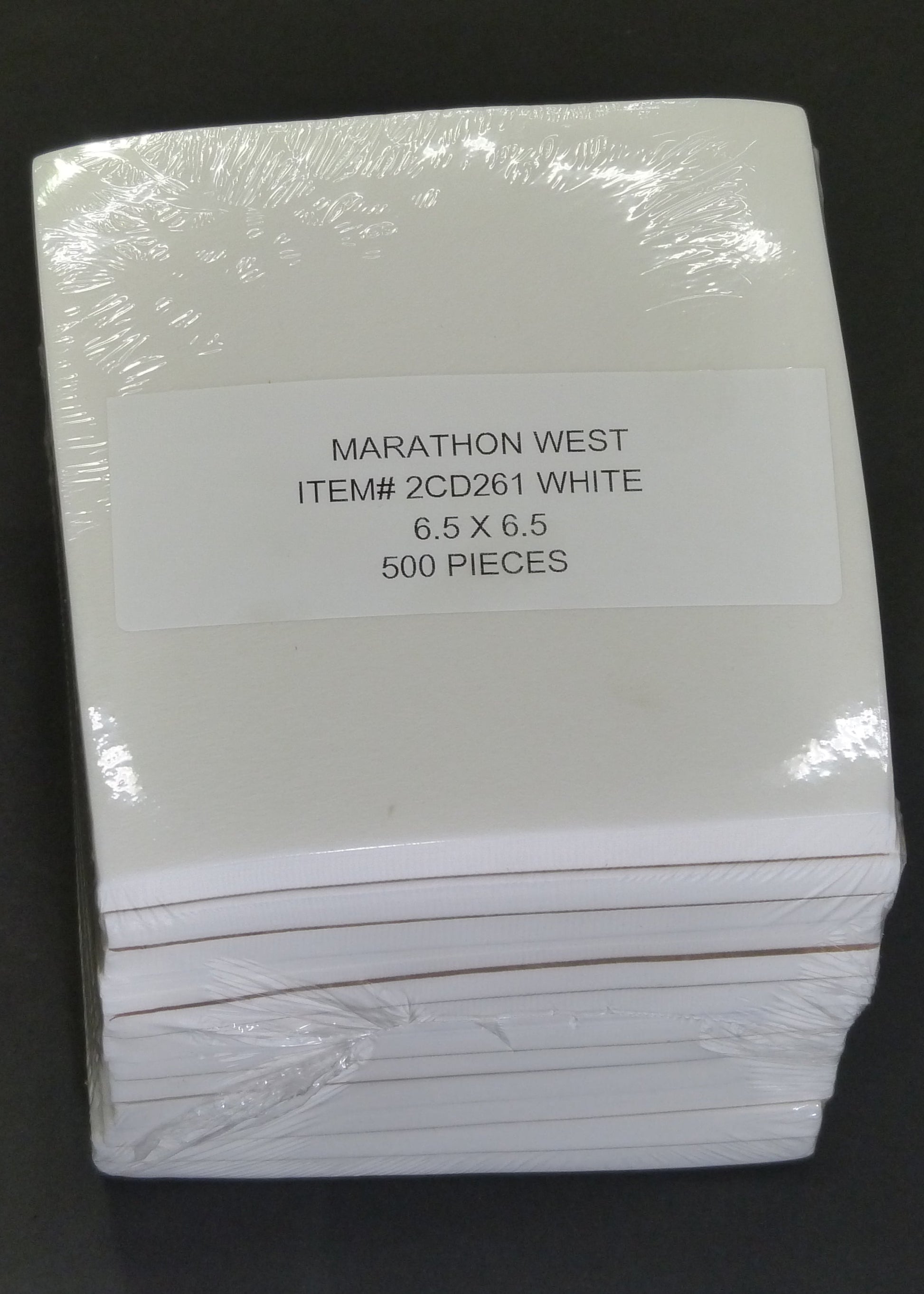 2.6OZ C-A 6.5 X6.5 -500PCS WHT item 2CD261