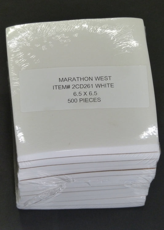 2.6OZ C-A 6.5 X6.5 -500PCS WHT item 2CD261