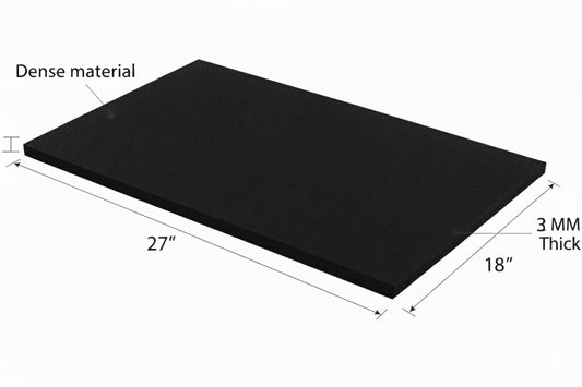 3MM DENSE EMB FOAM 18X27 BLACK