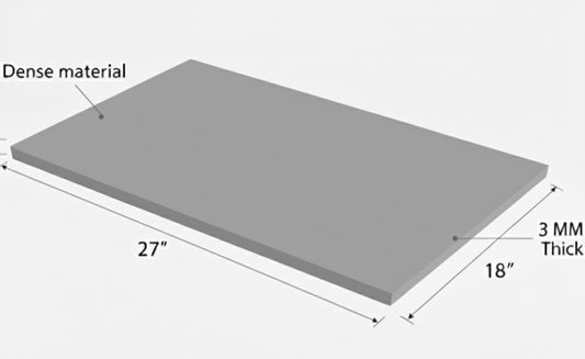 3MM DENSE EMBROIDERY FOAM LIGHT GRAY 18X27