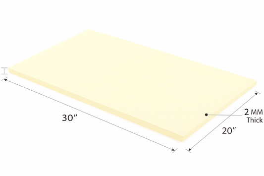 2MM EMB FOAM 20X30 IVORY