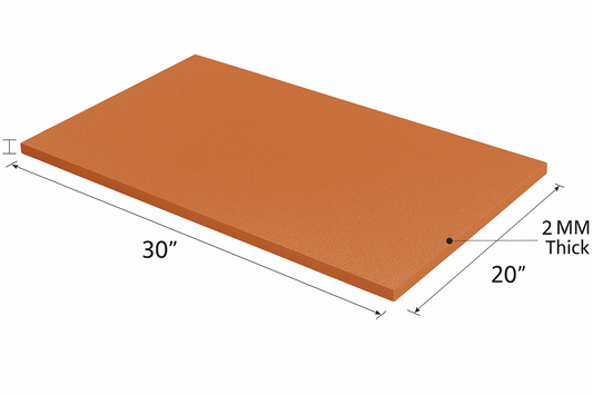 2MM EMBFOAM 20X30 LIGHT BROWN