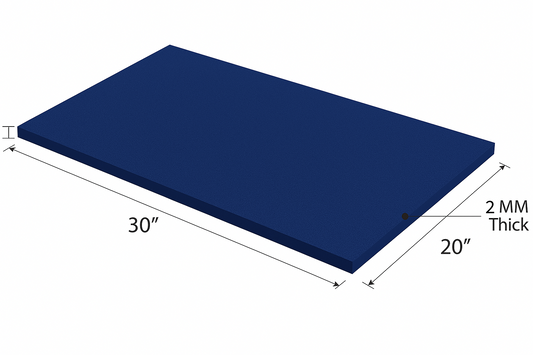 2MM EMB FOAM 20X30 NAVY