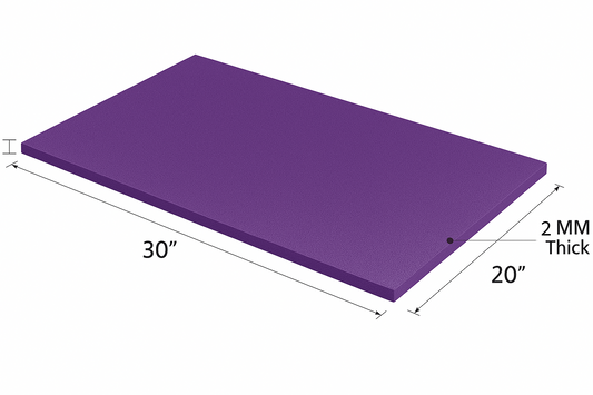 2MM EMB FOAM 20X30 PURPLE
