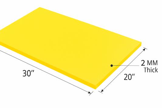 2MM EMB FOAM 20X30 YELLOW