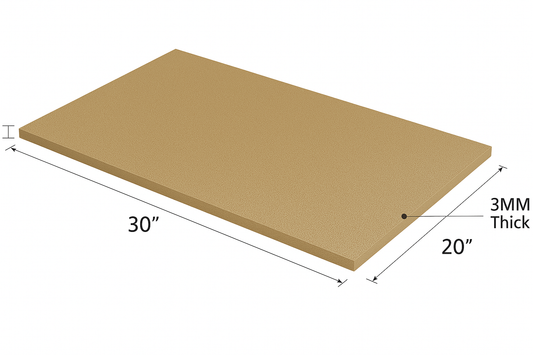 3MM EMB FOAM 20X30 KHAKI