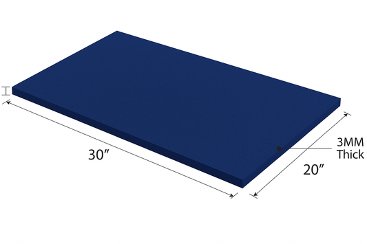 3MM EMB FOAM 20X30 NAVY