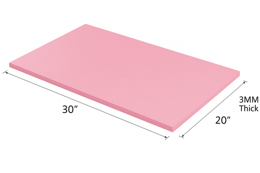 3MM EMB FOAM 20X30 PINK