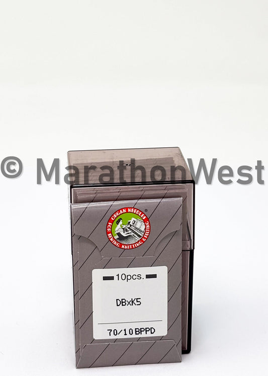 ORGAN NEEDLE DBXK5 PD 70/10B, Commercial Machine, Specialty, Titanium, Ball Point, Needles