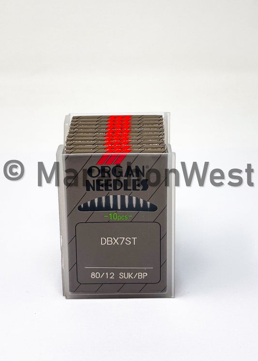 ORGAN DBX7ST 80/12B METALLIC, Commercial Machine, Specialty, Extra-Large Eye, Needles