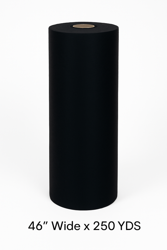 2.1 OZ SOFT TEAR-AWAY STABILIZERS, 46X250YDS, ROLL, BLACK